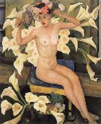 Diego Rivera Nude and flower china oil painting reproduction